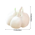 thumbnail image 3 of Dvkptbk Garlic Throw Packet Garlic Pillow Abnormal Shaped Pillow Simulation Fruit and Vegetable Bed Leg Long Pillow Photo Props Home Backrest Cushion Pillow Bedding, 3 of 6