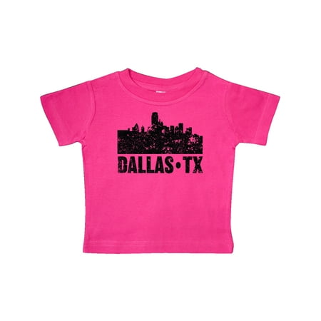 

Inktastic Dallas Texas City Skyline with Grunge Gift Baby Boy or Baby Girl T-Shirt