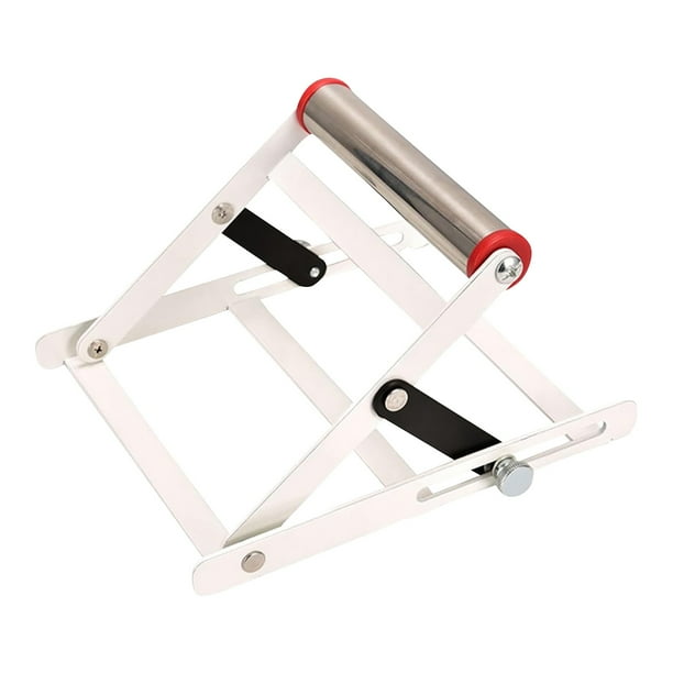 Soporte para máquina de corte de acero inoxidable, altura ajustable de 55 a 135 mm, plegable para sierra de mesa