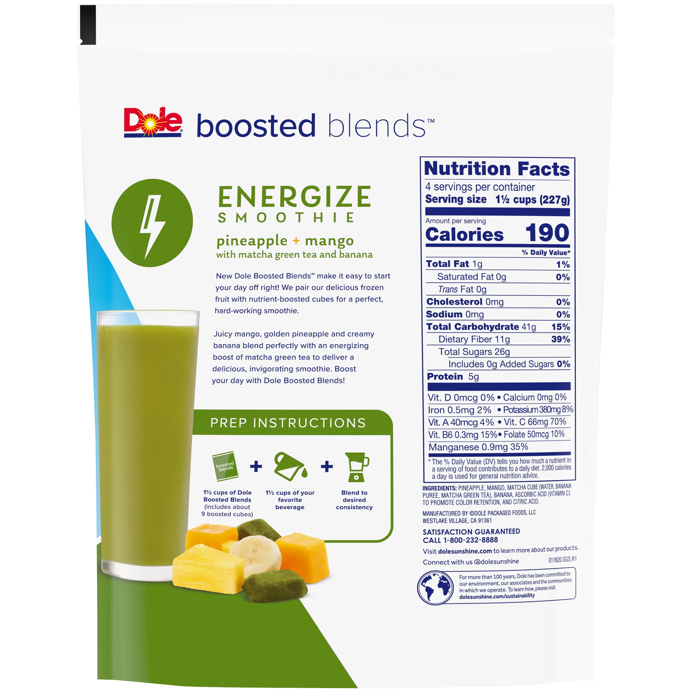 Boosted Blends Berry Spark 2 lb - Walmart - Dole® Sunshine