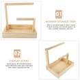 thumbnail image 3 of SEWCHICS Table Key Holder Wood Jewelry Stand Minimalist Style Home Decor 1Set, 3 of 6