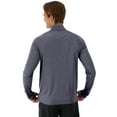 thumbnail image 2 of Hanes Men's & Big Men's Cool DRI Quick Dry Quarter Zip Long Sleeve Workout and Running Shirt, Sizes S-3XL, 2 of 5