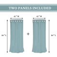 thumbnail image 5 of Thermal Insulated Blackout Curtains for Bedroom with Black Liner, Double Layer Full Room Darkening Noise Reducing Grommet Curtain(2 Panels), 5 of 8