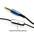 thumbnail image 5 of GOgroove Earbud Headphones with Microphone, Deep Bass, & Comfortable Ear Gel Tips (Blue), 5 of 7