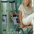 thumbnail image 2 of COEQINE Easter Crutch Pouch Egg Large Capacity Crutch Storage Bag Cane Accessories Broken Foot Underarm Crutch Pouch Fashion Crutch Pocket Pouch Easter Gifts for Seniors, 2 of 7
