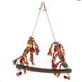 thumbnail image 2 of Bird Perch,Parrots Swing Toy Bird Colorful Beads Bells Toy Hanging Swings Cage Next-Gen Design, 2 of 14
