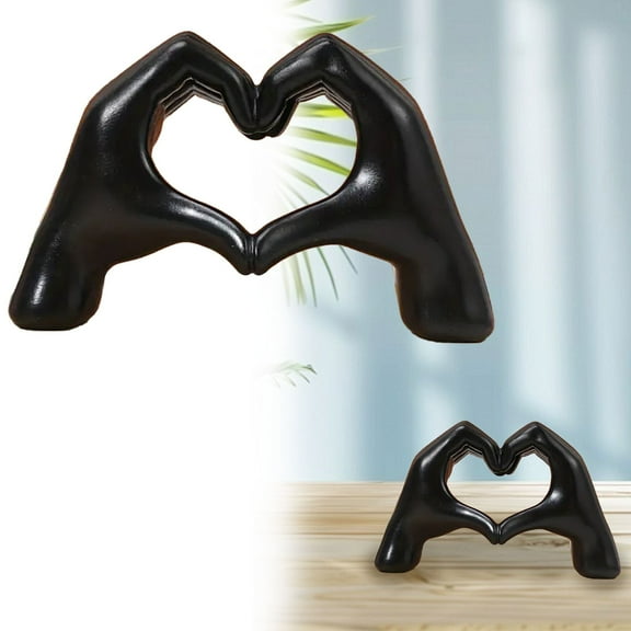 Desktop ornament,Heart Hands Sculpture Decor Aesthetic Hand Statue For Living Room Bedroom Bookshelf And Coffee Table Home Decoration And Bracelet Holder Hear