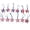 A001- Style A, variant on Patriotic Decorations Red White and Blue Star Hanging Decor 12 Pack Fourth of July Outdoor Indoor Home Wall Door Mantel Party Decorations