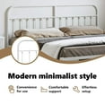 thumbnail image 4 of vidaXL Durable Metal Headboard for California King Size Beds, Easy Assembly, Classic Style White, 4 of 6