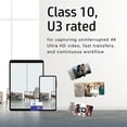 thumbnail image 6 of HP mx330 256GB Class 10 U3 V30 A1 microSD Flash Memory Card for Expanded On-Board Memory - 100MB/s, 4K Ultra HD, UHS-I, micro SD, 6 of 11