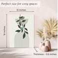 thumbnail image 4 of Induslyfe Framed Sage Green Wall Art Canvas Decor Set of 3, Boho Botanical Geometric Art Prints Posters Mid Century Modern Art, Aesthetic Floral wall art for bedroom, living room, bathroom 12x16, 4 of 7