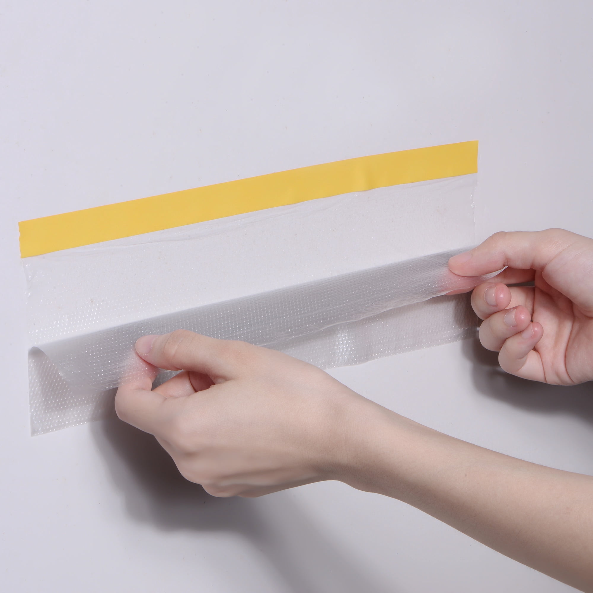 Unique Bargains Pre-Taped Masking Film with Low-Tack Painters' Tapes 70.9 in x 75 Ft