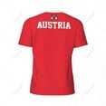 thumbnail image 4 of Exclusive design Austria Flag Grain 3D Printed Men For Running Bike Soccer Tennis Fitness Sports tshirt Mesh Fans Short T-shirt, 4 of 11