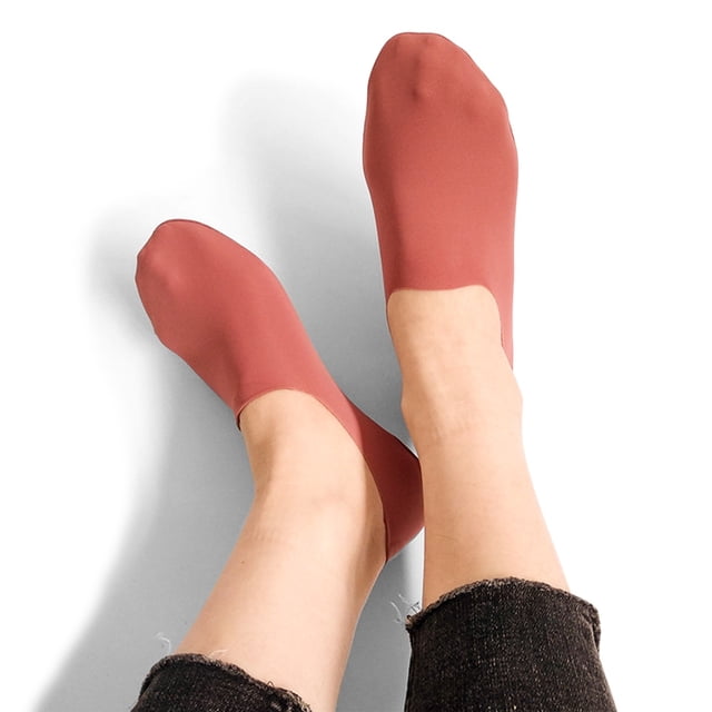 Chaussons Chaussettes Roses Femmes Antidérapants Invisibles Chaussettes Cachées Confort Frais Respirant
