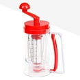 thumbnail image 2 of Miangastore Stainless Steel Manual Cake Batter Dispenser Red 1Set Ergonomic Handle, 2 of 8