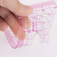 thumbnail image 5 of Uxcell Styling Sewing French Curve Ruler, 16x11cm Clear Sewing Pattern Making Ruler 2 Pack, 5 of 6