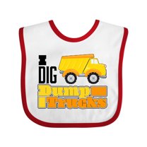Inktastic I Dig Dump Trucks Boys or Girls Baby Bib