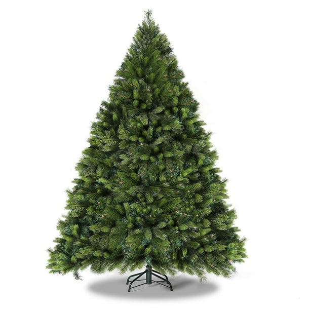6 Feet Premium Spruce Hinged Artificial Full Christmas Tree, Green