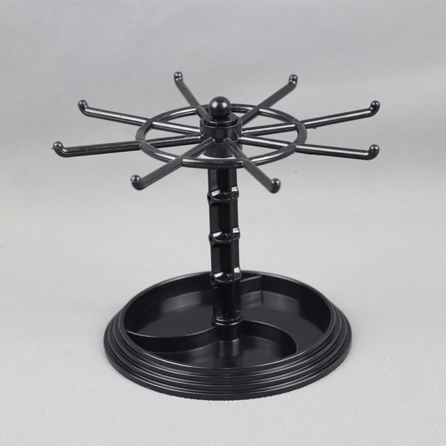 Percha para llavero, pequeña joyería, expositor de colgantes pequeños, estante de almacenamiento, estante giratorio, aro para el pelo, cuerda para la cabeza, acabado de escritorio