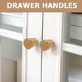 thumbnail image 3 of CRAFTHROU 10pcs Aluminum Alloy Round Cabinet Knobs Golden Hardware For Easy Installation On Drawers, 3 of 6