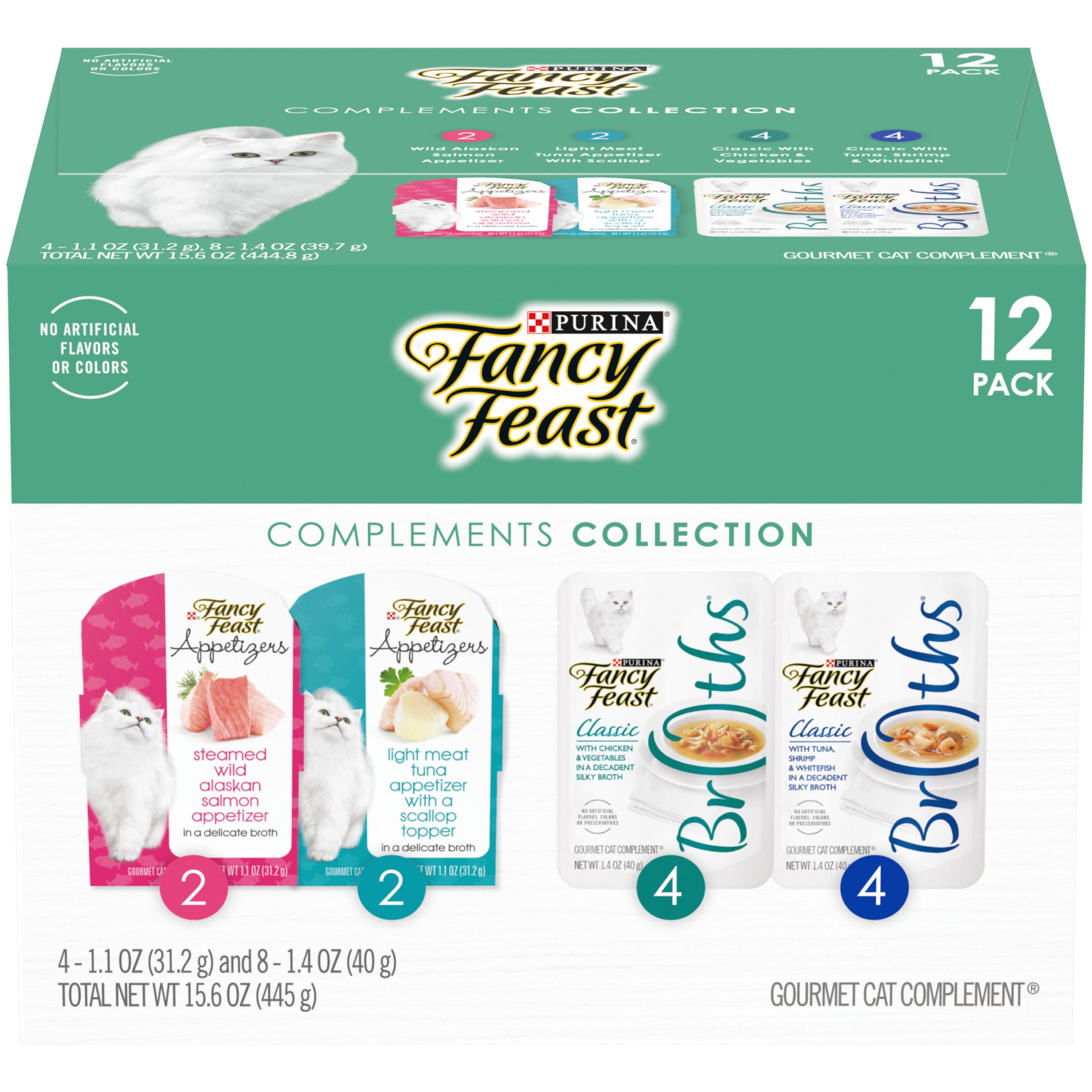 Fancy Feast Wet Cat Food Variety Pack, 15.6 oz Boxes (12 Pack)
