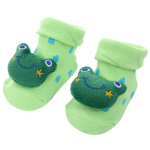 0-12 Meses Recién Nacido Nuevo De Dibujos Animados Antideslizante Muñeca Tridimensional Calcetines De Bebé Rayas Punto Lindo Para Niños Gao Jiahui unisex