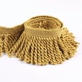 thumbnail image 3 of BEL AVENIR Curtain Fringes Bullion Fringe Trim 10 yard x 2.5 inches Fabric Trims Sewing DIY Decoration for Curtain Sofa Clothes (Gold), 3 of 5