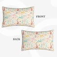 thumbnail image 2 of Sikiie Fall Rabbit Print Plush Pillow Cover, Wrinkle-proof and Stain-resistant Pillow Protector without Pillow Core, Home Decoration-20"x30", 2 of 6
