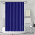 thumbnail image 4 of Eliaeconx Shower Curtain, Waterproof Bathroom Curtain, 71x71 Inch Solid Color Liner, Light Filtering Privacy Partition for Bathroom Decor, Dark Blue, 4 of 7