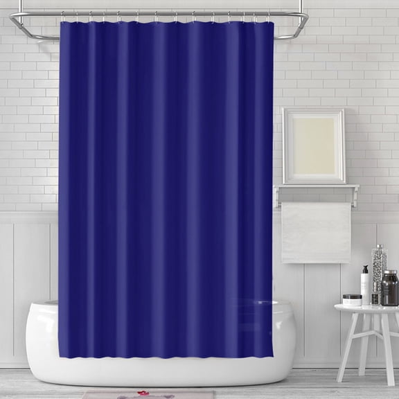 Twfbrm Blue Shower Curtain for Bathroom, 71"x71" Solid Color Fabric Shower Curtain with Grommets and Hooks, Water Repellent Quick-Drying Bath Curtain Machine Washable for Bathtub Hotel Spa