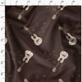 thumbnail image 3 of Soimoi Viscose Chiffon Fabric Notes & Guitar Musical Instrument Decor Fabric Printed Yard 42 Inch Wide, 3 of 5