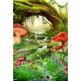 thumbnail image 2 of BSDHOME Polyester 5x7ft Forest Photography Backdrops Nature Red Mushroom Background Fairytale Backdrop for Princess Shooting, 2 of 4