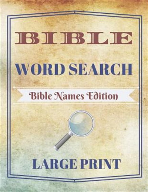 Pre-Owned Bible Word Search: Bible Names Edition (Large Print ...
