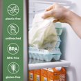 thumbnail image 5 of 100% Compostable Food Storage Bags [Quart 100 Pack] Eco-Friendly Freezer Bags, Resealable Heavy-Duty, Reusable, Off-White by, 5 of 5
