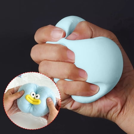 4 Inch Blue Squishy Toys Slow Rising Stress Ball Soft Sensory Squeeze Fidget Toys for Adults and Stress Relief