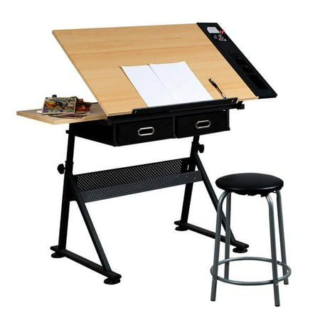 yaheetech adjustable height drawing