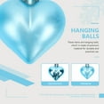thumbnail image 2 of NUOLUX Heart Shaped Pendant 12Pcs Blue Plastic 5X4Cm For Valentine S Day Party Supplies, 2 of 8