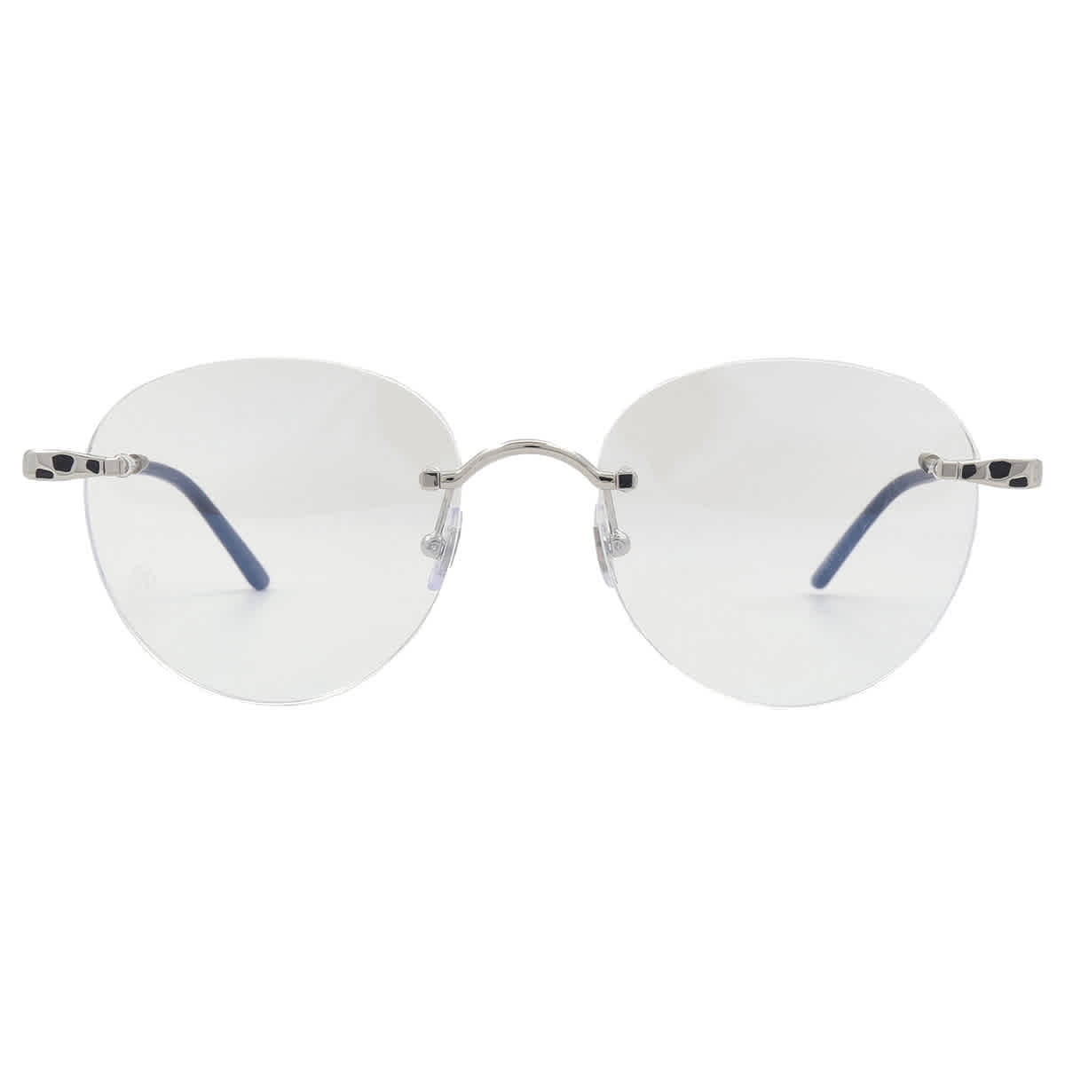 NEW CARTIER CT0344O 002 RIMLESS SILVER AUTHENTIC EYEGLASSES