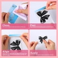 thumbnail image 3 of Atefa 16 Pcs Credit Card Skin Cover Set Debit Card Stickers Elegant Waterproof PVC ID Cover Anti-wrinkling for Transportation Fun Gift Idea(Bow,Black), 3 of 7