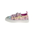 thumbnail image 3 of Nanette Lepore Toddler Girls Hook & Loop Flat Heel Canvas Sneakers - Multicolored, Size: 8, 3 of 7