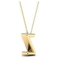 thumbnail image 3 of 0.13 Carat Natural White Diamond Initial "Z" Pendant Necklace In 14K Yellow and White Gold with 18" Gold Cable Chain|Silver Chain, 3 of 5