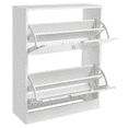 thumbnail image 4 of Dowellia 2 Drawer Shoe Cabinet,Wooden Shoe Storage Organizer Cupboard Unit Hallway Furniture,freestanding Entryway 2 tier Modern Shoe Rack Cabinet Footwear Stand for Shoes (Marble White), 4 of 7