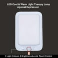 thumbnail image 4 of Mistaha LED Therapy Lamp with Timer Shutdown for Relaxation, 20000 Lumens, Adjustable Brightness in White/Warm/Neutral White, Model XZ1902, US Standard - White, 4 of 6