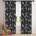 thumbnail image 5 of Blackout Kids Curtains,Black White Halloween Hand Tarot Bat Pattern Childrens Insulated Curtains Set Of 2,Bedroom Essentials,Toddler Room Decor 42"x84", 5 of 5