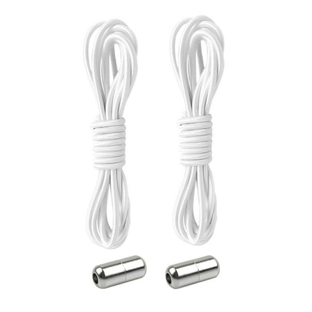 

Elastic No Tie Shoelaces Semicircle Shoe Laces For Kids and Adult Sneakers Shoelace Lazy Shoe Strings White