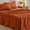 Burnt Orange, variant on Sasttie Queen Size Sheets Set Brushed Microfiber, 4 Piece Sheet Set Upto 16 Inches Deep Pocket Bedding Sheets & Pillowcases - Grey