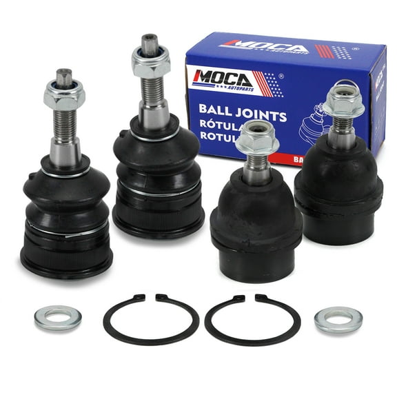 MOCA AUTOPARTS 4x Front Upper & Lower Ball Joints Fit for 2006-2010 Jeep Commander & 2005-2010 Jeep Grand Cherokee