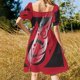 thumbnail image 5 of Una niña y su dragón Vestido de manga corta vestidos de novia para fiestas vestidos de graduación 2025 vestido de verano Vestido, 5 of 7