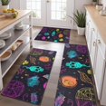 thumbnail image 2 of Neon Halloween Pattern Kitchen Rugs Sets Of 3,Kitchen Runner Rugs Non Skid Washable,Decorative Kitchen Floor Mats for Kitchen,Sink,Laundry,17"x30"+ 17"x47" + 17"x59", 2 of 6