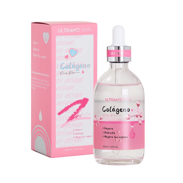 Sérum Colágeno Reparador y Reafirmante Suero Facial Reduce Líneas Finas 100ML ULTRAMO